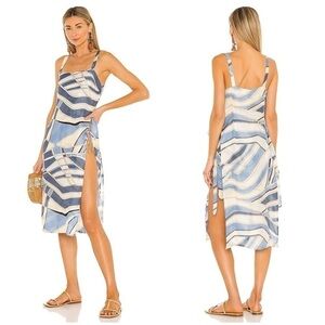 CULT GAIA Este Tunic Cover Up In Blue Wave